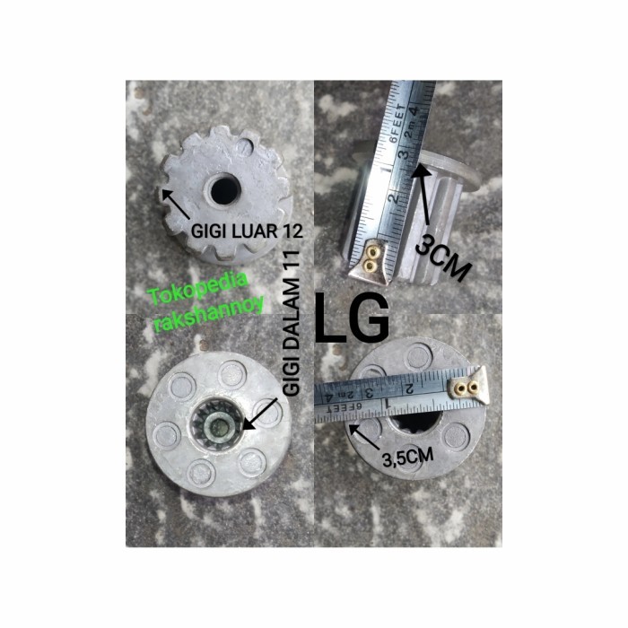 GIGI INTI PULSATOR MESIN CUCI LG MULTI GIGI 11