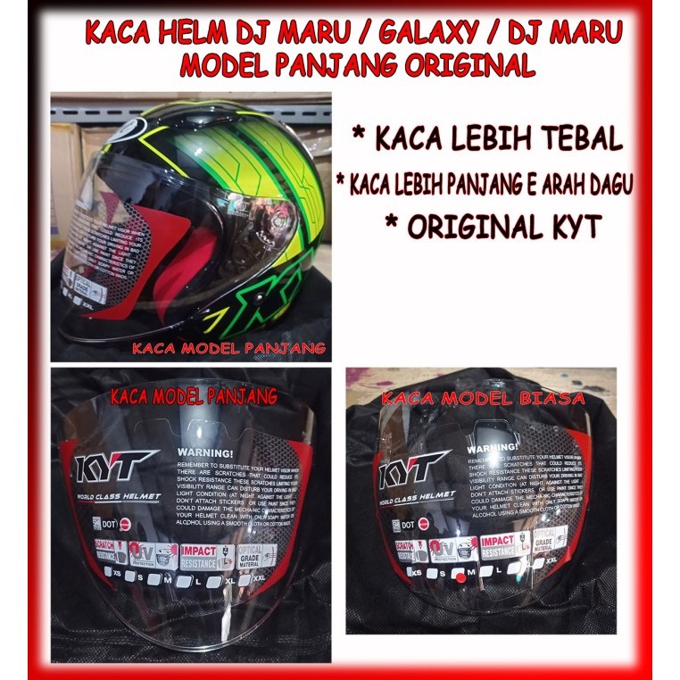 KACA VISOR HELM KYT DJ MARU ORIGINAL