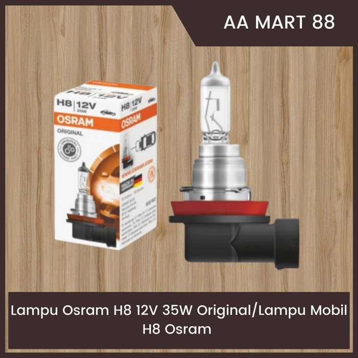LAMPU OSRAM H8 12V 35W ORIGINAL / LAMPU MOBIL H8 OSRAM