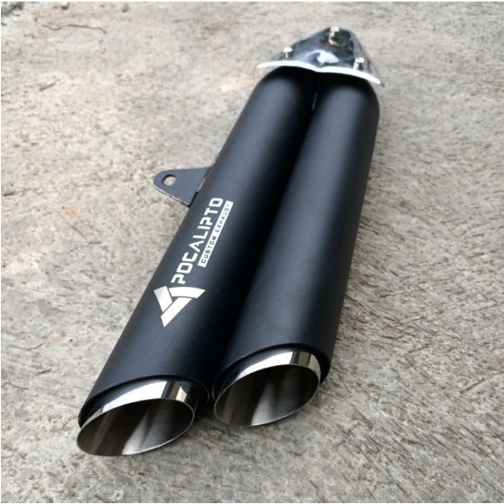 Silencer Knalpot Custom Classic Model Dobel Muffler