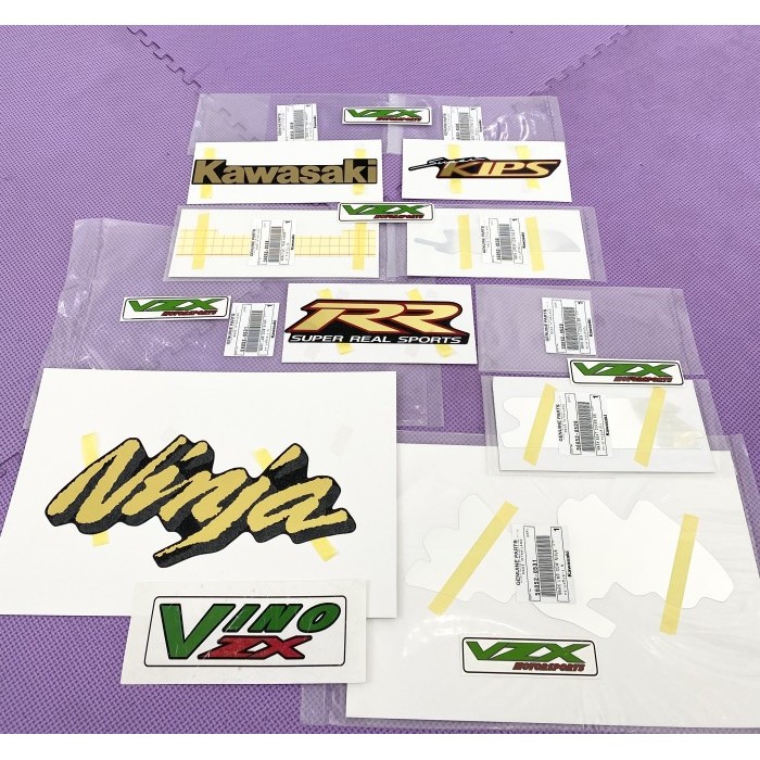 Stiker Striping Decal Ninja Rr 150 Old Cbu Hitam Original Kawasaki