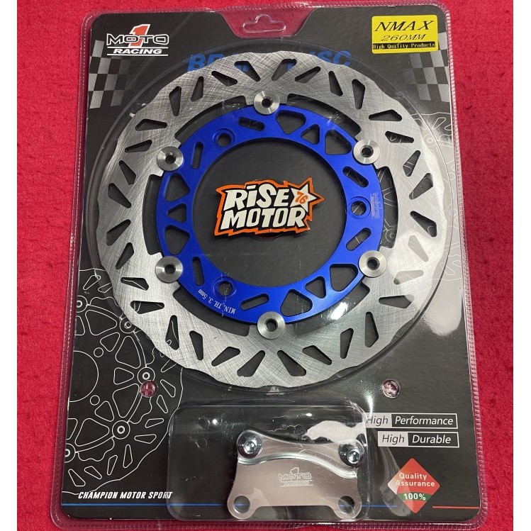 Piringan Disc Brake Moto 1 Nmax Aerox 260 Mm Biru