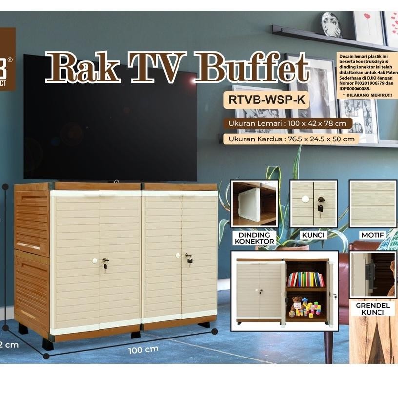 MEJA TV RAK TV MINIMALIS SCANDINAVIAN Rak Tv BUFFET Meja Tv Modern BUFFET TV CLUB PLASTIK RVTB