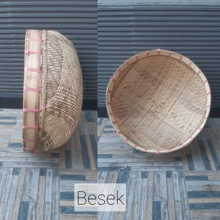 PROMO SPECIAL Besek /Ayakan Padi / KALO Besar Bambu / Saringan Ikan / wadah Krupuk