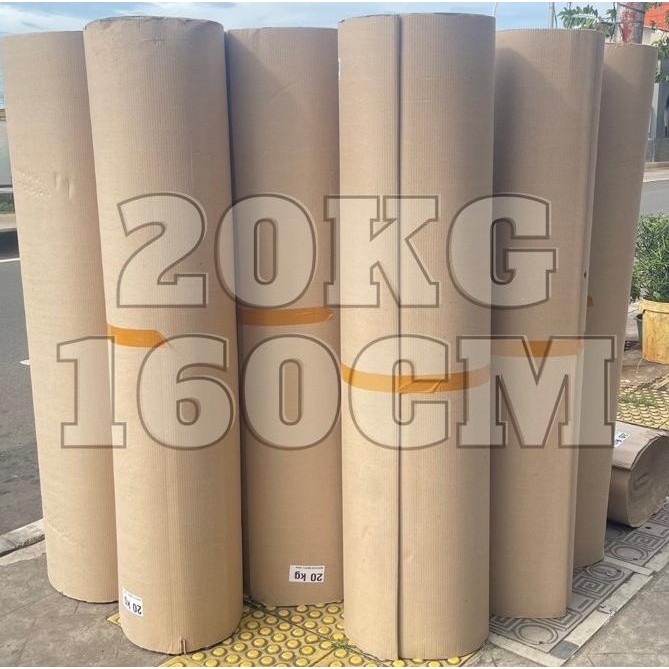 

BEBAS ONGKIR - Karton Lembar / Single Face 160cm x 20 kg (Per Roll @20kg)