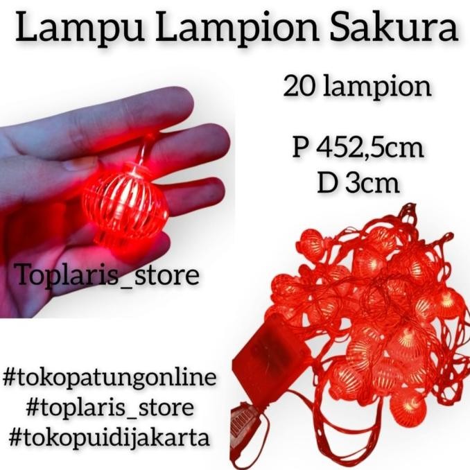 

Ready Lampu Lampion Hiasan Pohon Sakura 023