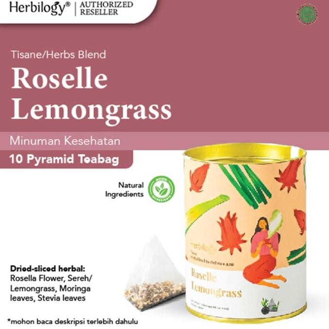 

Ready Herbilogy Tisane Teh Herbal Rosella Lemongrass (10 teabag)