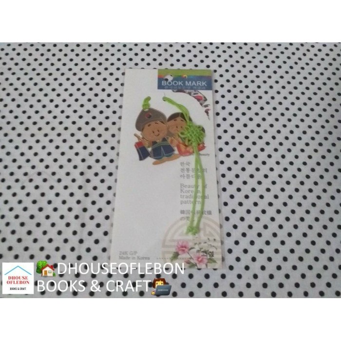 

Andra - Bookmark / Pembatas Buku Metal Korea Ori Motif Kipas