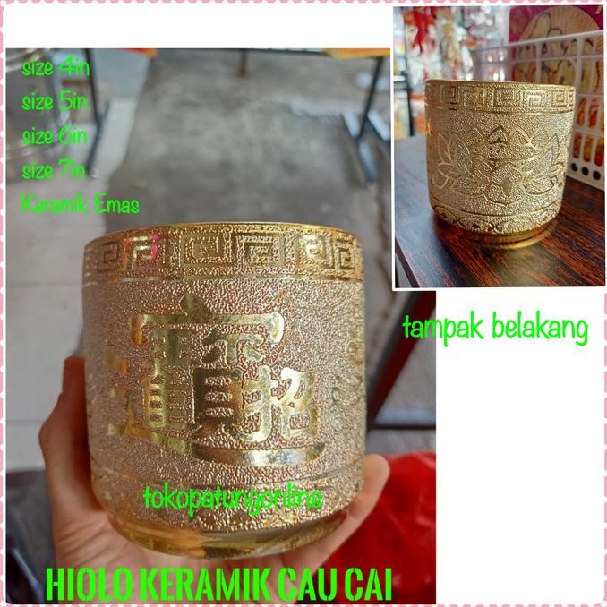 

Ready Hiolo Tempat Hio Emas 7in