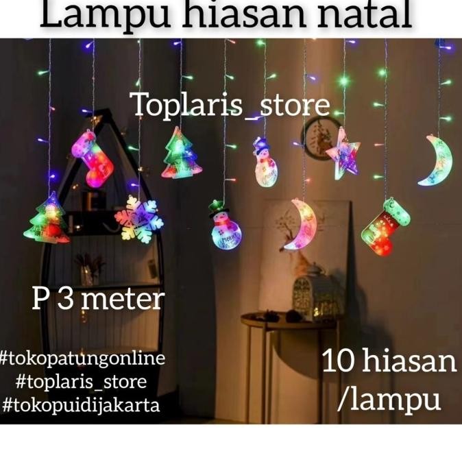 

Ready Lampu Natal LED Unik Lucu Full Nyala 022