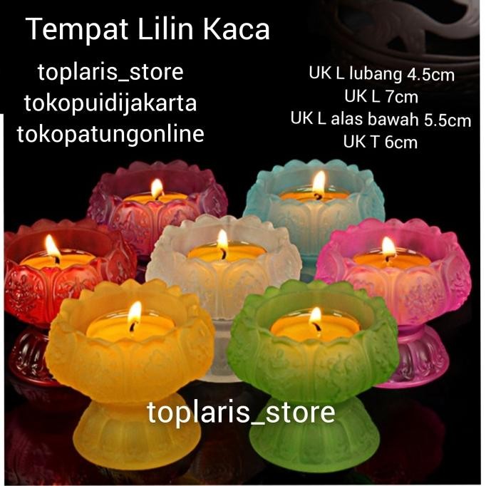 

Ready TEMPAT LILIN CANDLE TERATAI PINK KECIL