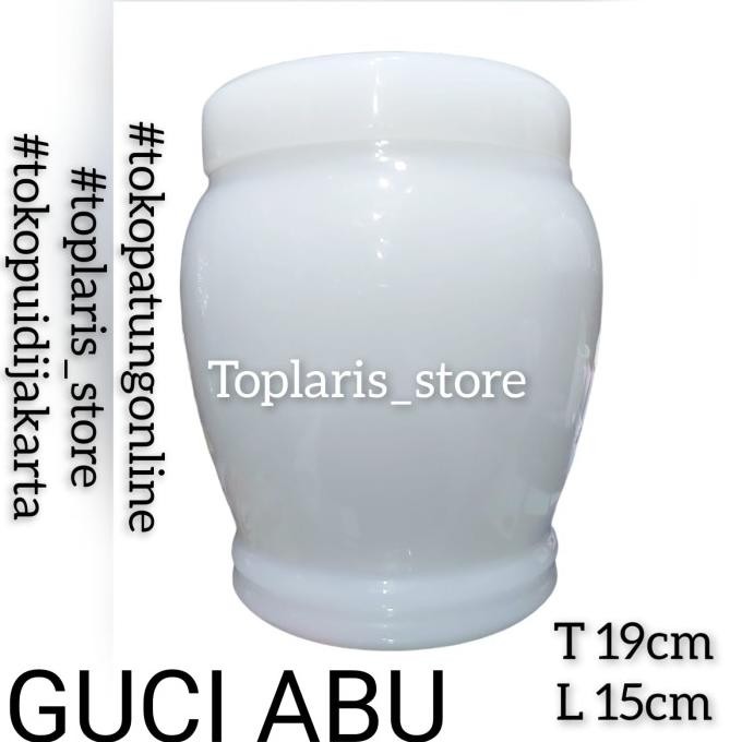 

Ready Guci Abu Kremasi Putih Import 022