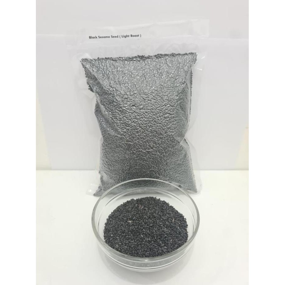 

Ready Black Sesame Seed Wijen Hitam Light Roasted 1000 gr