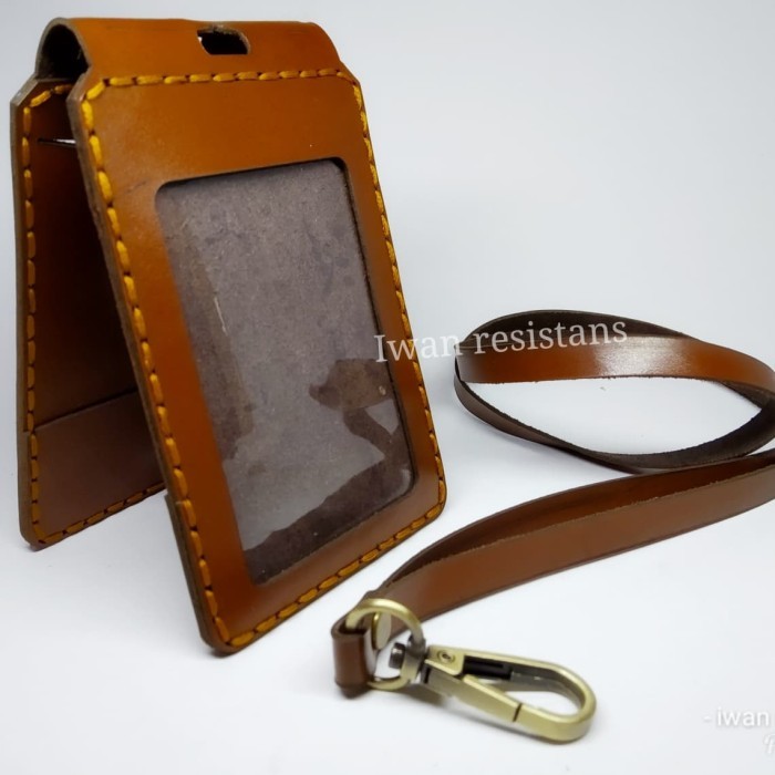 

Andra - Id Card Holder Kulit Asli,Name Tag Kulit Asli C