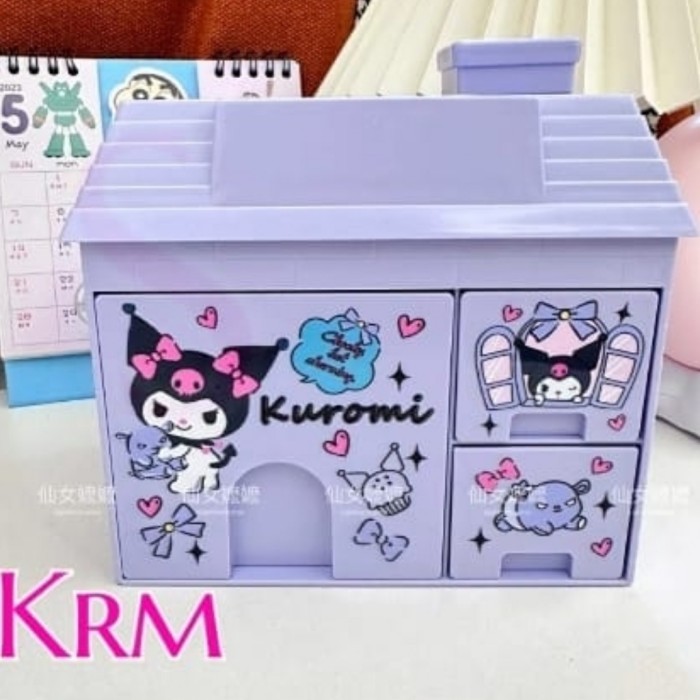 

Andra - Cl Box Laci Pen Holder Kitty Melody Kuromi Po Cinamoroll House