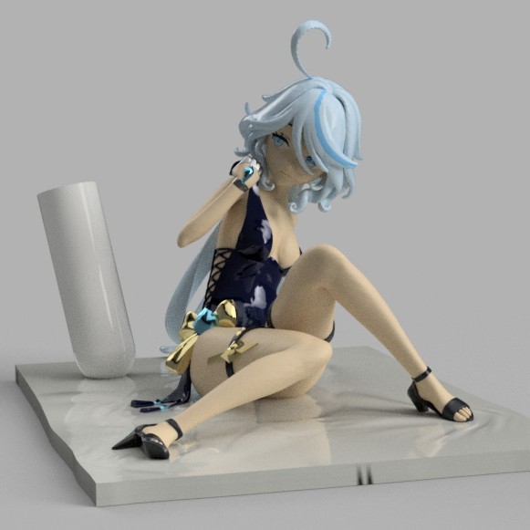 

Andra - Furina Focalors Genshin Impact Pen Holder Resin Kit Figure