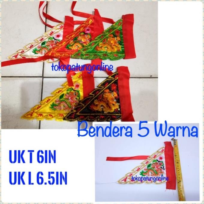 

Ready Bendera Naga 5 Warna Bordir 06