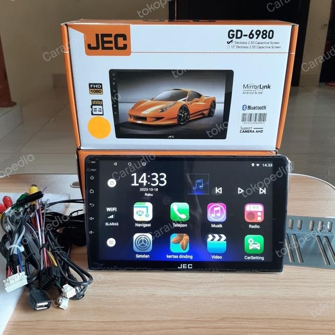 " Head Unit Android 9 Inch /10 Inch Voice Comand Jec Gd-6981 Android Jec