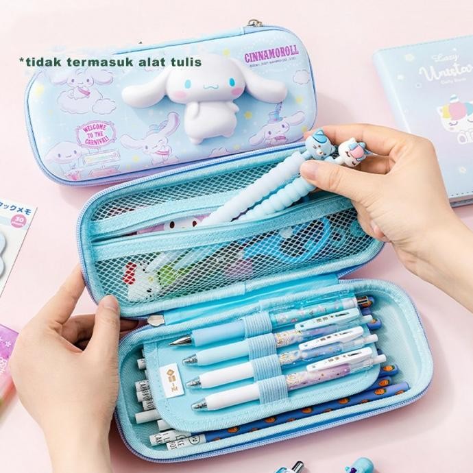 

Tempat Pensil Sanrio Squishy Cinnamoroll Kuromi Melody Kotak Pulpen H32T