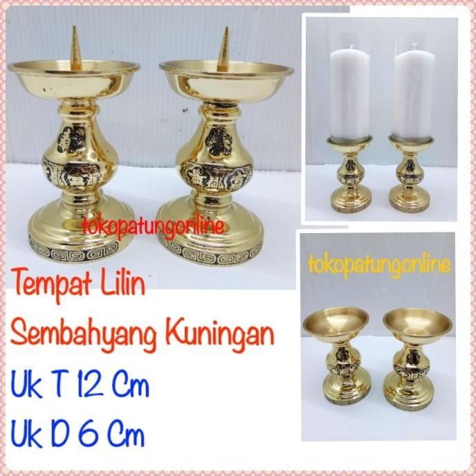 

Ready Tempat Lilin Kuningan Taiwan T10