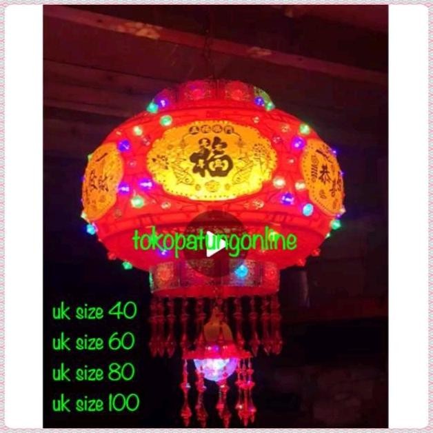 

Ready Lampion Imlek Led Putar 360 derajat New Uk 55