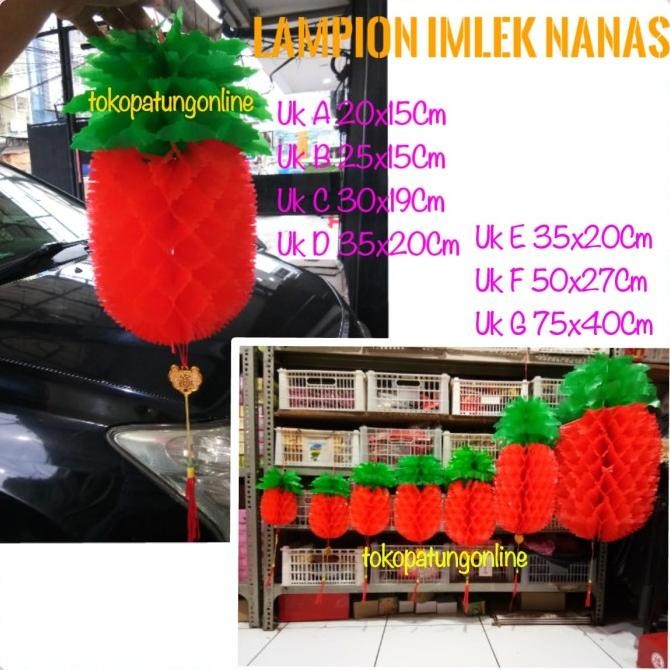 

Ready Lampion Nanas Imlek Besar Lipat