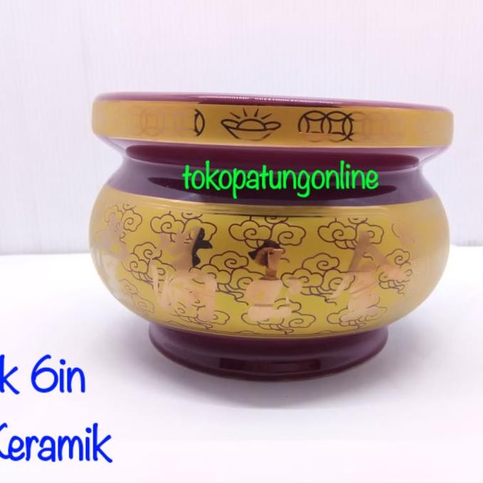 

Ready Hiolo Tempat hio Keramik Uk 6in