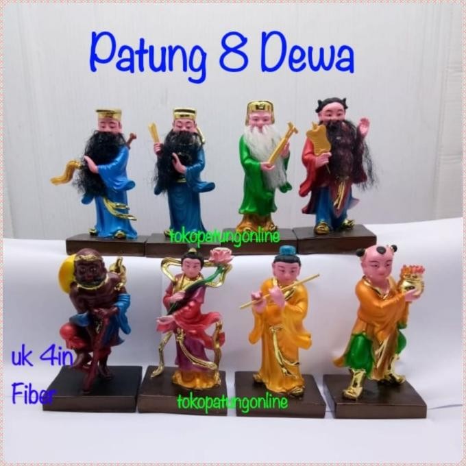 

Ready Patung 8 Dewa Set Fiber Uk 4 in