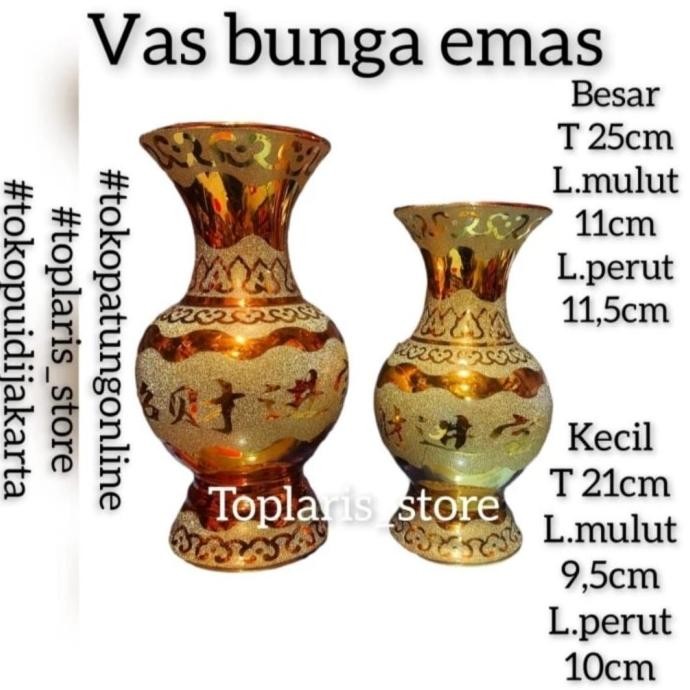 

Ready Vas Bunga Emas Keramik uk 10in
