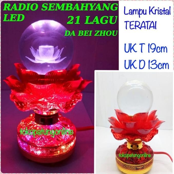

Ready Radio Pemutar Lagu Buddhis LED Kristal