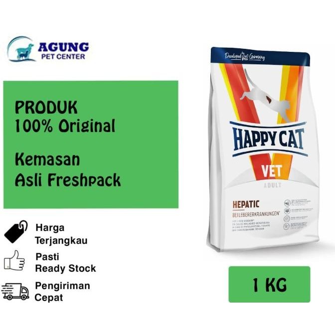 TERMURAH - Happy Cat Vet Diet Hepatic 1kg - Promo Price