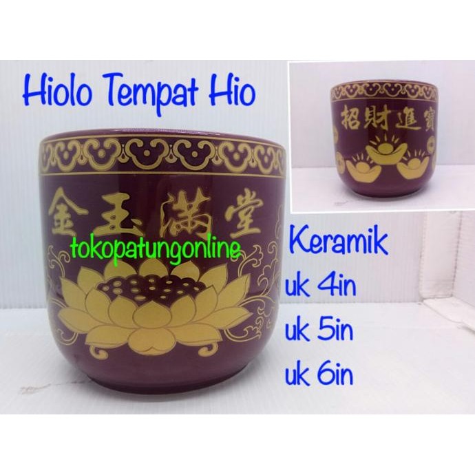 

Ready Hiolo Tempat Dupa Hio Keramik Uk 5in