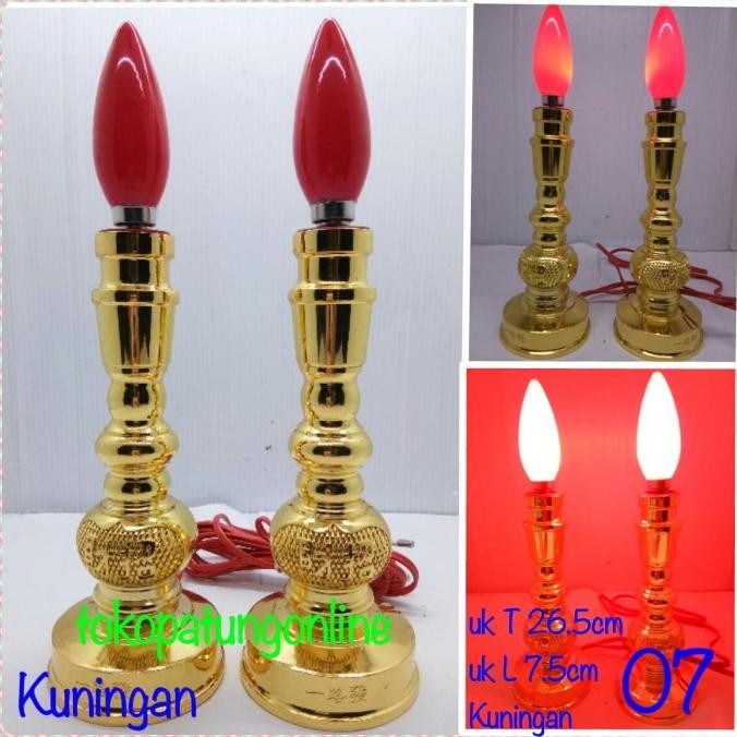 

Ready Lampu Sembahyang Kuningan Taiwan uk 8in