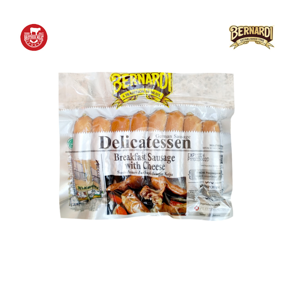 

BERNARDI Delicatessen Breakfast Sausage Cheese 190gr - Brothermeatshop