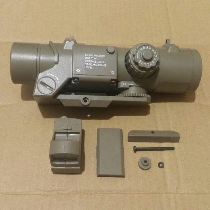 dummy elcan specter DR red dot bahan plastik Premium