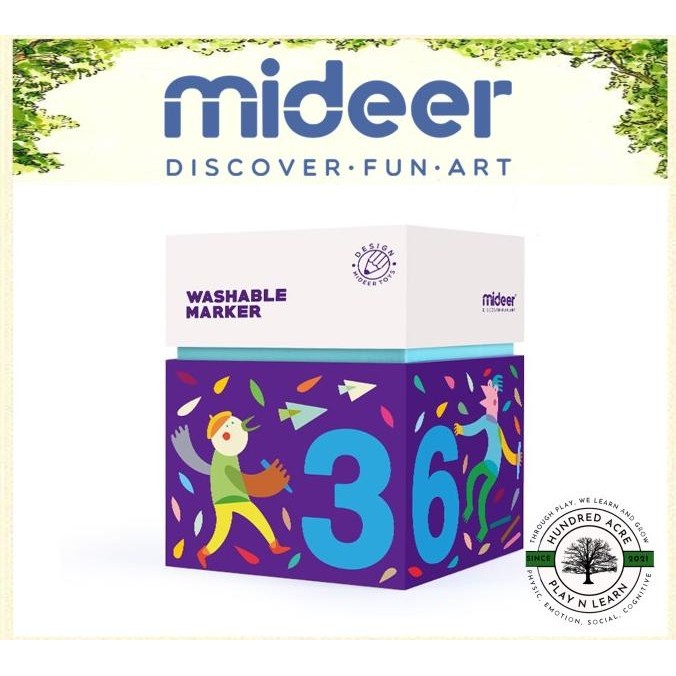 

Sale Mideer Washable Markers - 36 Pcs Markers [Mainan Edukasi Anak]