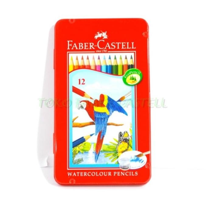 

Sale Pensil Warna Water Colour Pencils Tin Case 12L Faber Castel