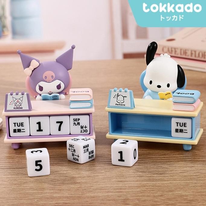 

TOKKADO Sanrio Block Calendar Kalender Meja Belajar Original Karakter Chibi Lucu