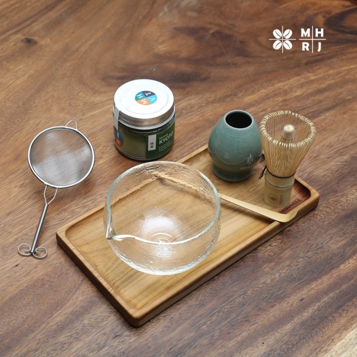 

Japanese Tea Ceremony tools Selections: Bowl Chawan, Chasen Whisk adukan, Chasen Stand, Spoon