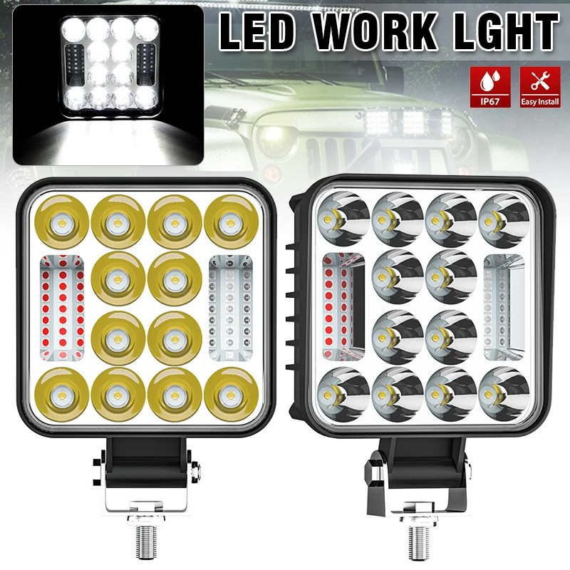 

- DXZ Lampu Sorot Tembak Mobil Floodlight 3in1 Color IP67 12V/24V 78W - LED12 -