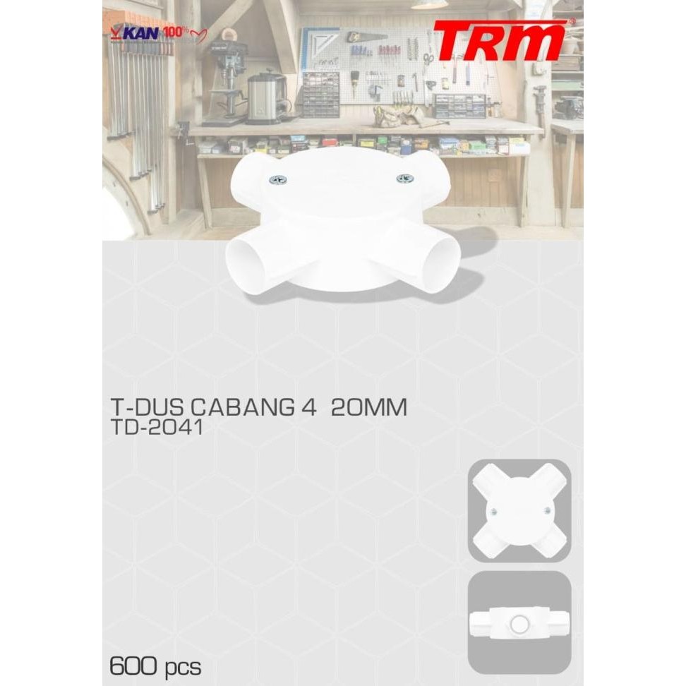 180PCS T Dus Cabang 4 TRM / Tdus 4 Cabang Putih / tDos / Tedus Baru