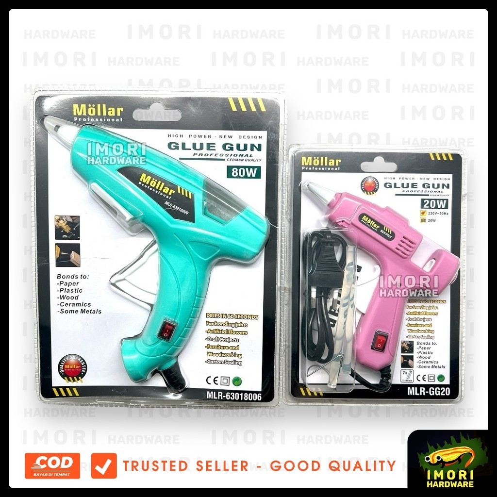 

MOLLAR Lem tembak Glue gun tembak bakar 20 80 watt im