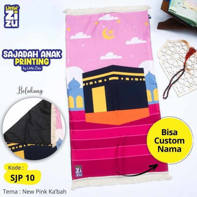 Sajadah Anak Printing Custom Nama Anak KS