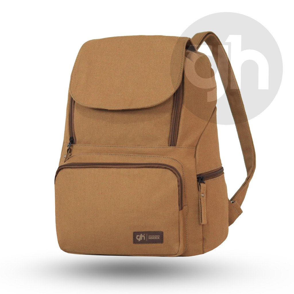 GH-Bag Tas Sekolah MONZA Canvas Backpack Tas Perempuan Tas Kuliah Tas Ransel Kecil