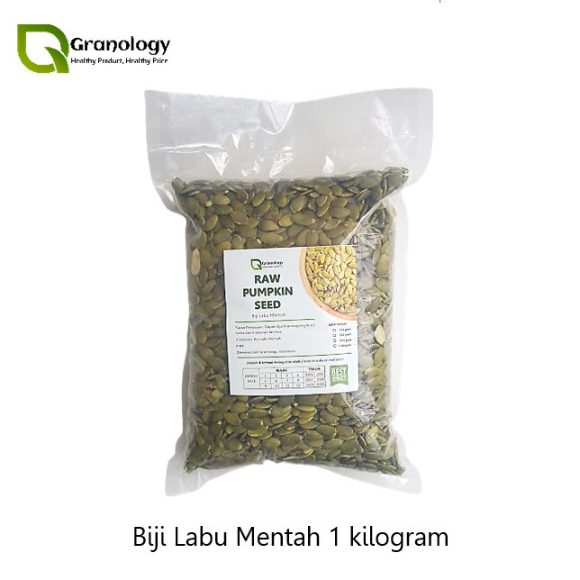 

Promo!! Biji Labu Mentah / Raw Pumpkin Seed - 1 Kg