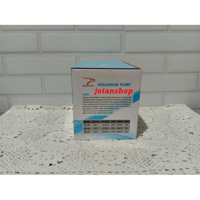 Rosston Rs 106 Rs106 Pompa Air Celup Kolam Aquarium Hidroponik Aquasc