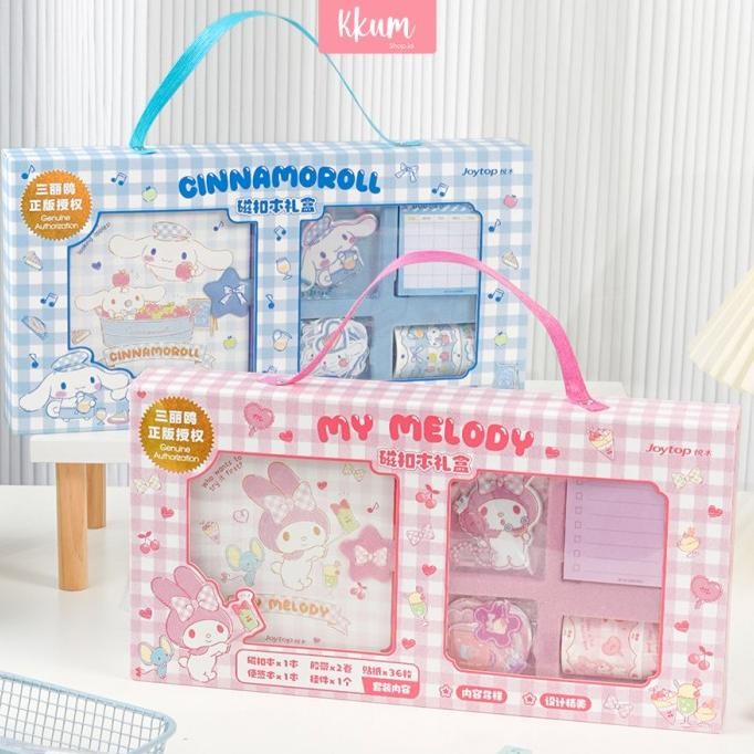 

TERLARIS - 5 in 1 Stationery Set Sanrio Journal High Quality Kotak Hadiah