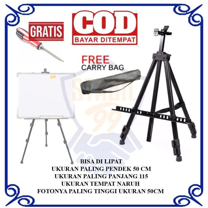 

Tripod Lipat Portable Papan Tulis Standing Whiteboard Alumunium White Board