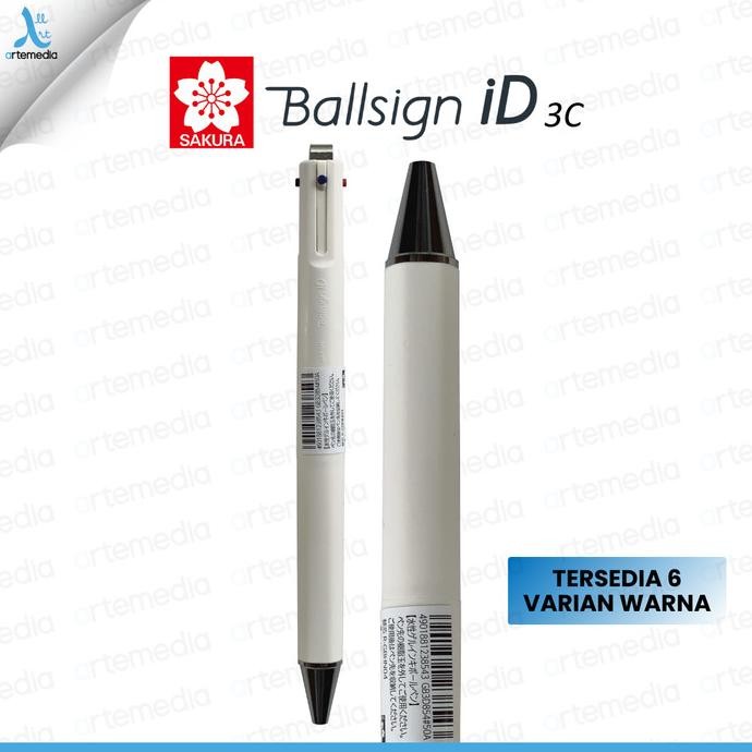 

TERLARIS - Sakura Ballsign ID 3C Multipen Ballpoint Gel Pen Retractable Pulpen