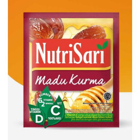 

Nutrisari Madu Kurma 1 Renceng Isi 10 Original Asli